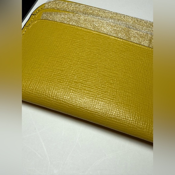 Kate Spade Devin Saffiano Leather Card Holder Tiger’s Eye (Yellow) NWT - Picture 4 of 8